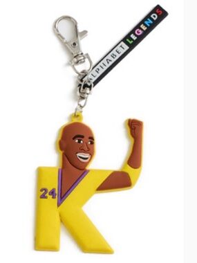 Alphabet Legends Scented Kobe Bryant Keyring Keychain Los Angeles Lakers NBA New